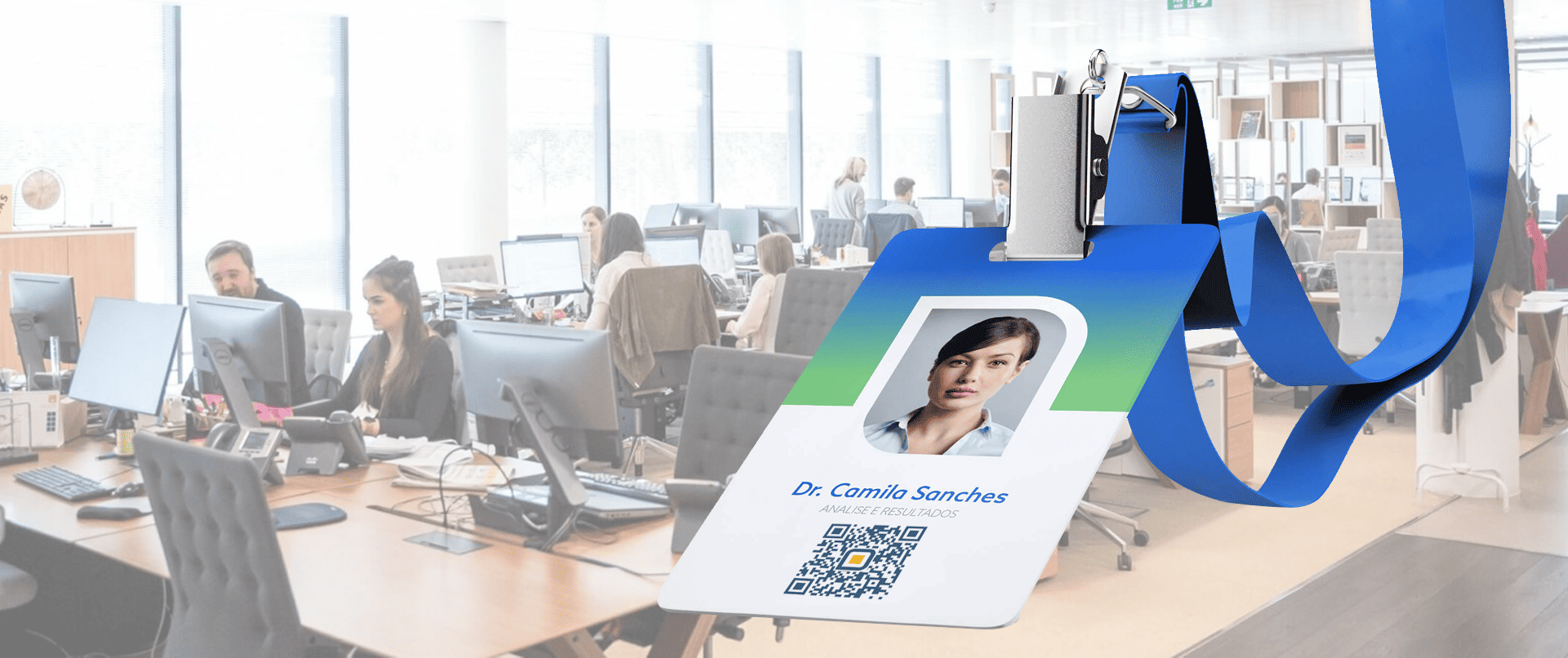 Crachás em PVC com QR Code Dinâmico da PrintPIX